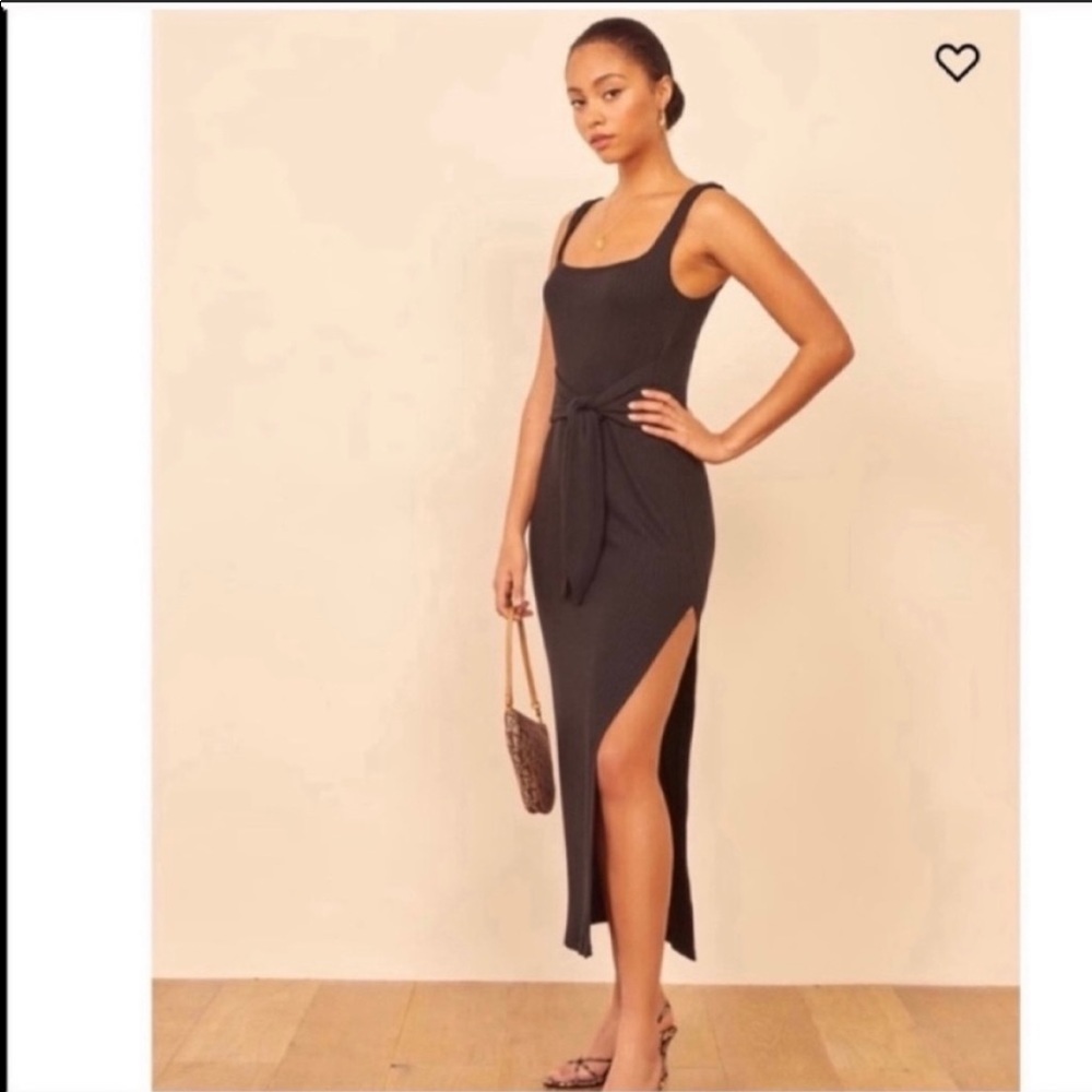 Reformation Hosby Dress In Black